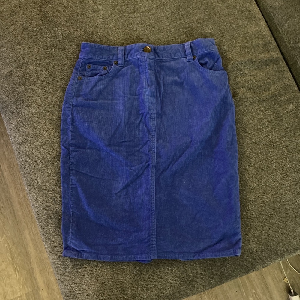 Cobalt blue J. Crew high waisted skirt